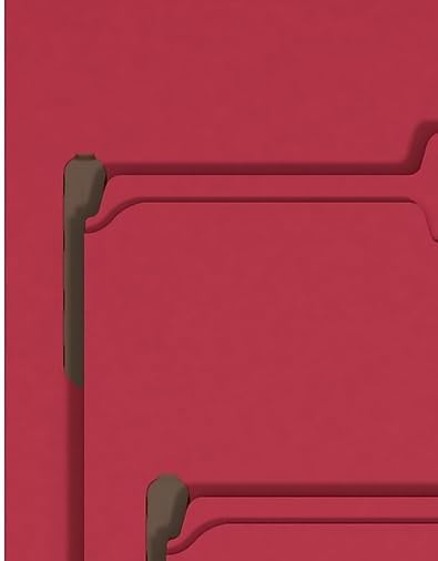 Staples Reinforced Classification Folder, 3/4″ Expansion, Letter Size, Red Pressboard, Durable Construction, 50/Pack