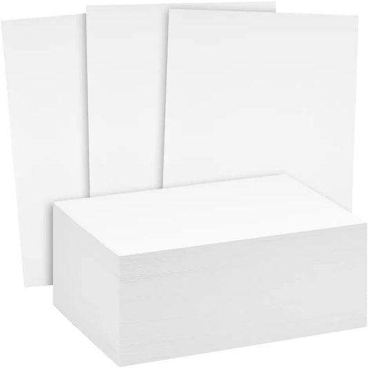 Reskid 100 Pack of 3x5 inches Thick Heavyweight Index Cards on 110lb Card Stock - Perfect for Note-Taking, Studying, and Organization - Ideal for Classrooms, Office, and Home Use (3x5, Inches)