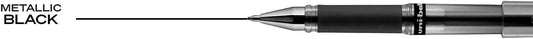 uniball Signo Gel Impact Pens, Bold Point (1.0mm), Metallic Pink Ink, 6 Pens
