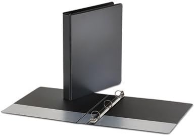 Universal Economy Round Ring View Binder, 3 Rings, 1" Capacity, 11 x 8.5, White, 12/Carton