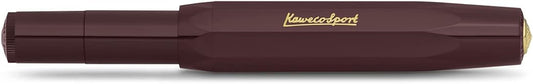 Kaweco CLASSIC SPORT Rollerball Bordeaux I Gel/Ballpoint Pen Including 0.7 mm Refill I in Classic Design with Ceramic Ball 13.5 cm