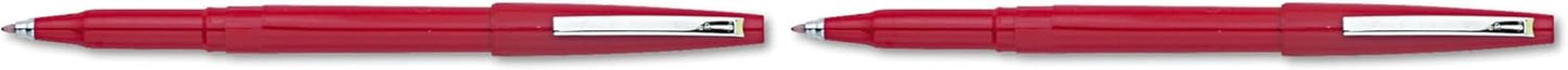 Pentel Rolling Writer Pen, 0.8 Millimeter Cushion Ball Tip, Black Ink, Box of 12 (R100-A)