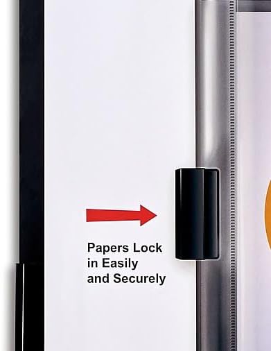Staples Slide Locking Report Covers, Letter Size Presentation Covers with Secure Spine, Black, 15‑Pack