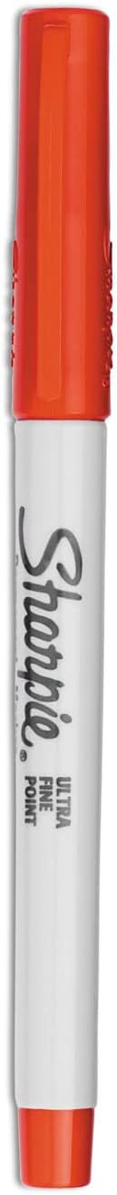 Sharpie Permanent Markers, Ultra-Fine Point, Blue, 12 Count - Home, School, Office Supplies