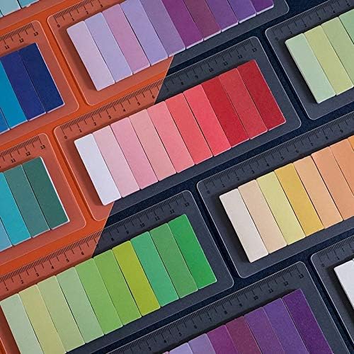 Tvoip 900 Pieces Colored Page Markers,6 Sets Sticky Tabs,Neon Sticky Notes Flags,Waterproof Writable Translucent Page Flags for Books,Bookmarks,Notebook,Removes Cleanly