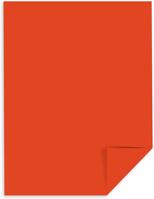 Astrobrights Color Paper, 8.5†x 11†, 24 lb/89 GSM, Orbit Orange, 500 Sheets (22561)