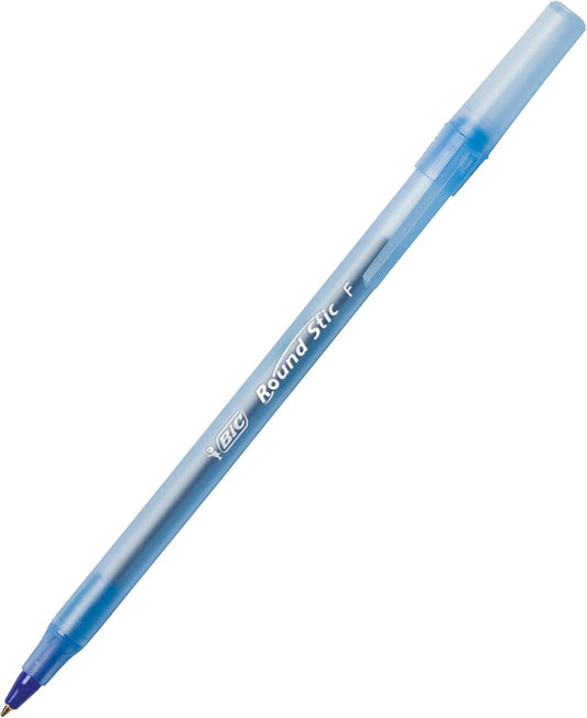 BIC Round Stic Xtra Life Ballpoint Pen, Medium Point 1.0 mm, Pack of 300 Blue Ink Pens