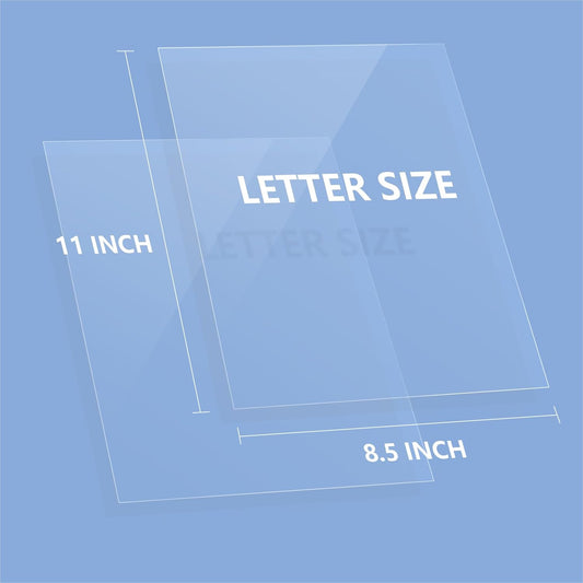 HOUYEE 100 Pack Ultra Clear Binding Presentation Covers, Clear Report Covers, Polythylene Terephthalate,8 Mil,8-1/2 x 11 Inches, Letter Size