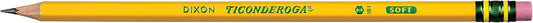 Ticonderoga Wood-Cased Pencils, Pre-Sharpened, 2 HB Soft, Yellow, 240 Count