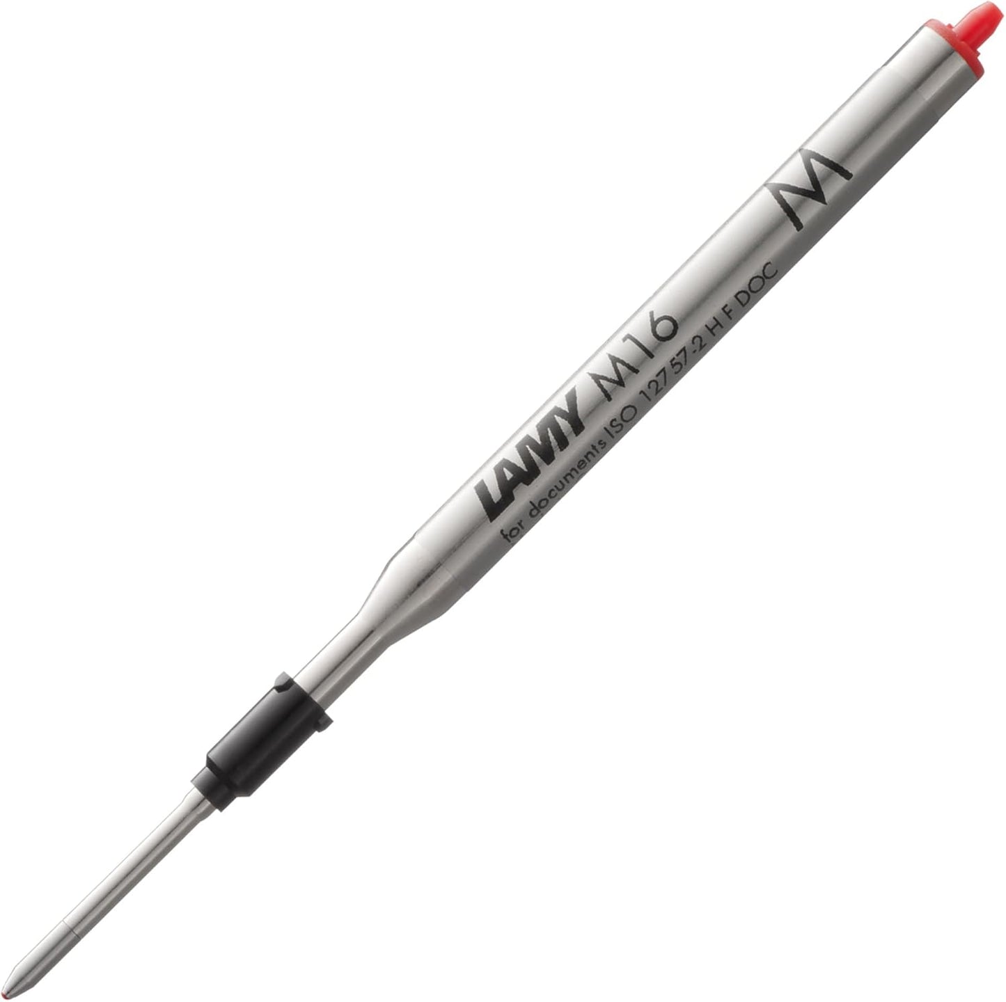 Lamy M16 ballpoint pen refill with large capacity, metal - Original replacement refill for all ballpoint pen models - Indelible - Broad line width in black ink