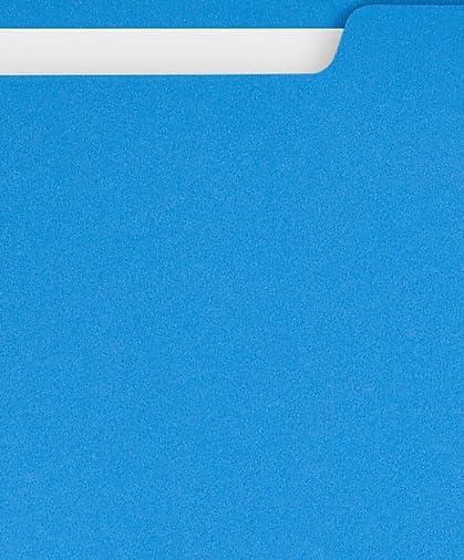 Staples Classification Folders, Letter Size, 3/4" Expansion, Blue, Durable Construction – 50/Box