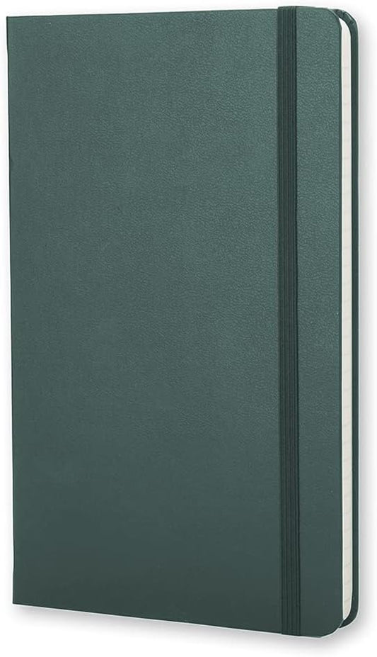 Moleskine Classic Notebook, Hard Cover, Ruled/Lined, Large (5" x 8.25"), Forest Green, 240 Pages