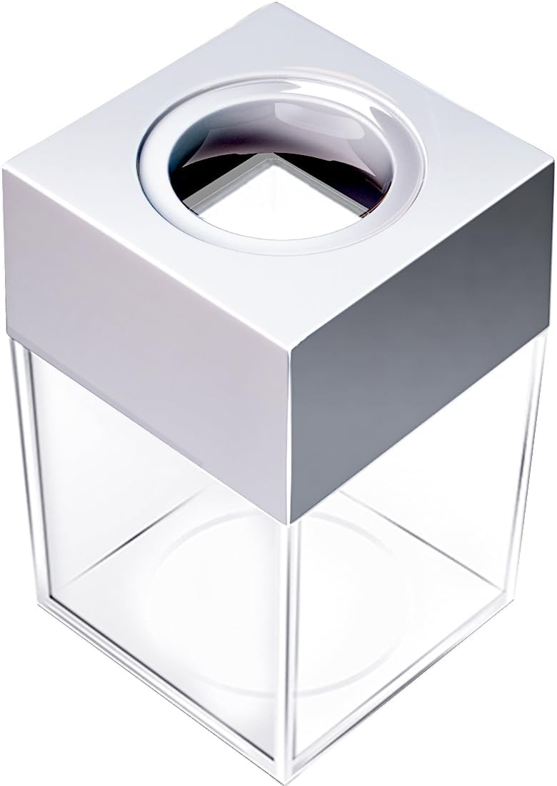 grwanpen® Extra Large Magnetic Paper Cilp Dispenser, 500 Clip Capacity ,Black,1 pack