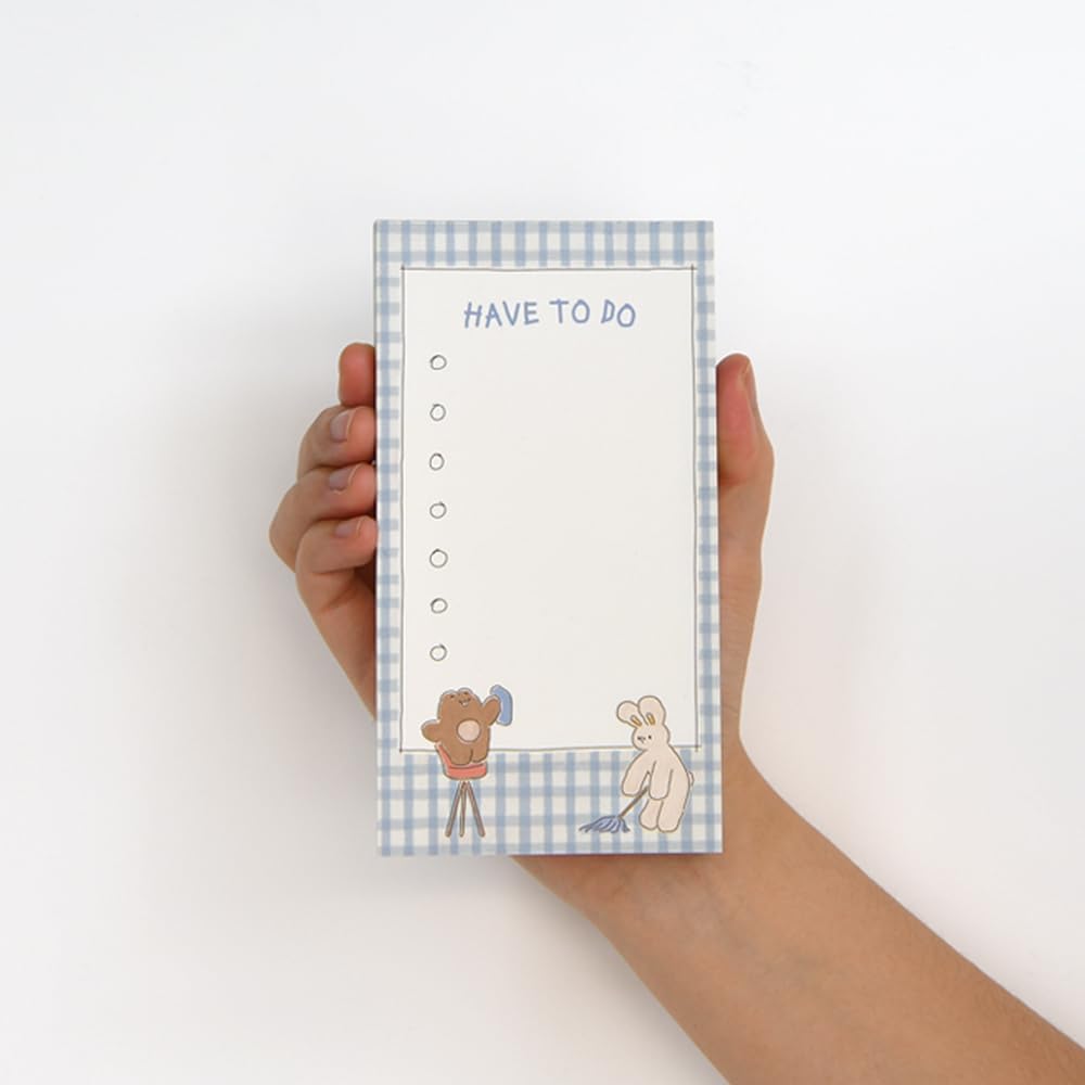 Monolike Memopad Memories design B SET - 4 Packs, 4 Different Designs, 100 Sheets Per Pad, Total 400 Sheets, Note pads, Writing pads, 3.15 x 4.17 Inches