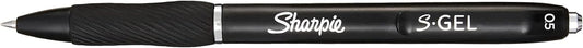 Sharpie S-Gel, Gel Pens, Fine Point (0.5mm), Black Ink Gel Pen, 4 Count