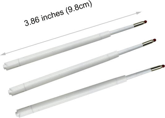 100 PCS Ballpoint Pen Refills Retractable Pen Refills 3.86" Black Ink for Sparkle Pens Bamboo Pen Refills1.0mm for Retractable Pens Wood Pens in Office School Family