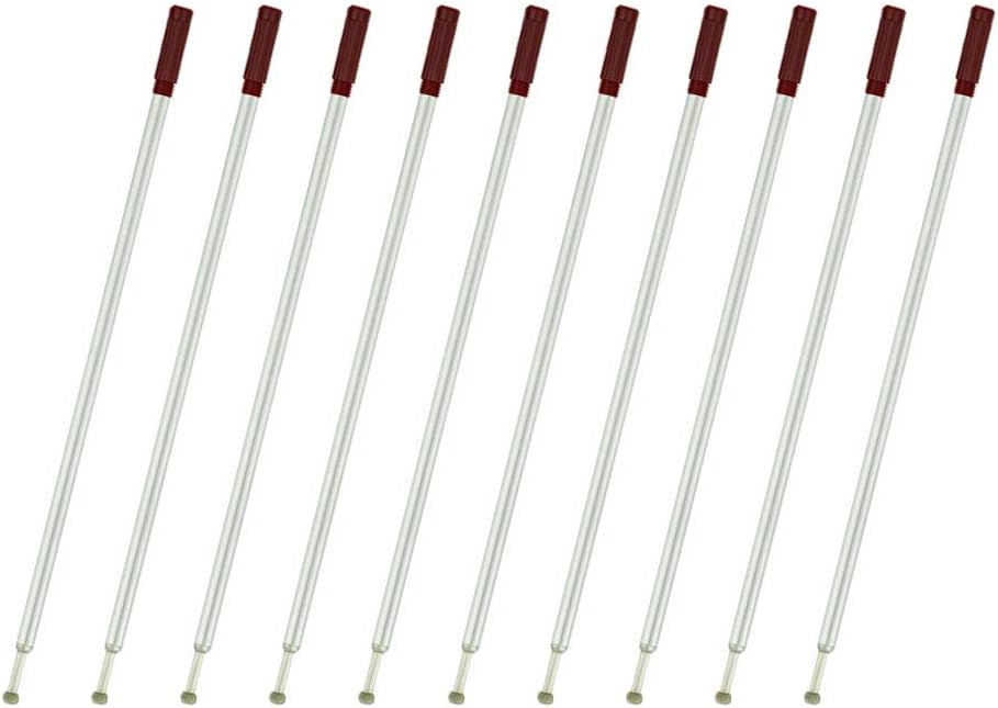 4.5'' Compatible Ballpoint Pen Refills 10 Pack, 1.0mm middle point nib delicate, smooth writing interchangeable ink filling (black)