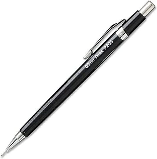 Pentel Sharp Mechanical Pencil 0.5mm, Pack of 5 Black Mechanical Pencils