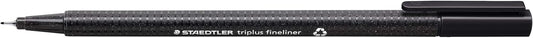 STAEDTLER Triplus Fineliner 334-3 Tips - Blue (Pack of 10)