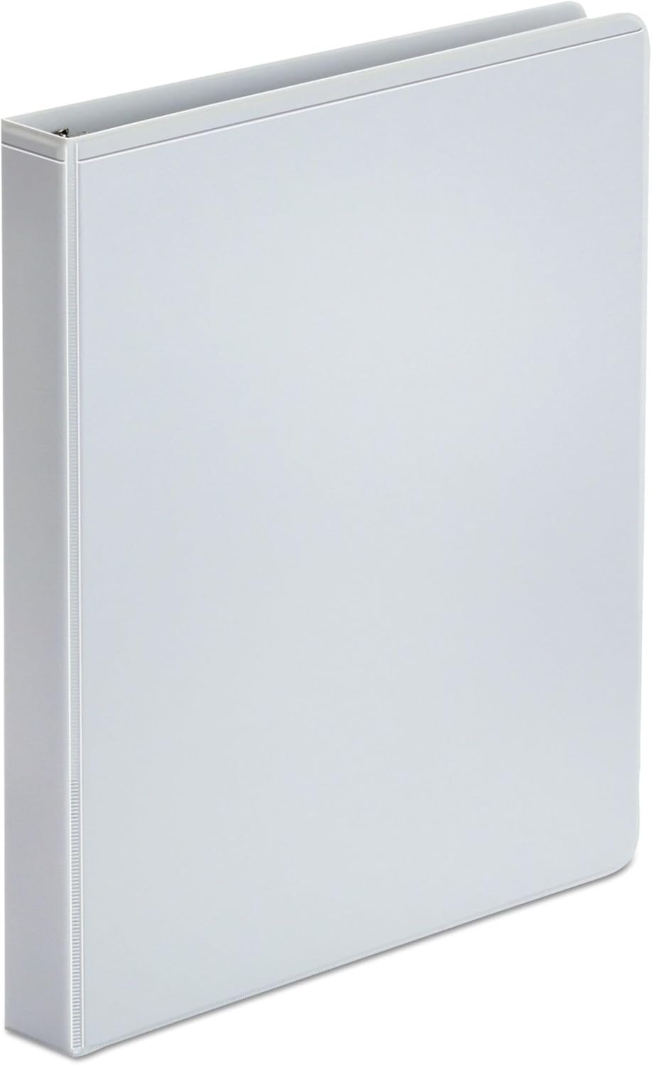 Universal Economy Round Ring View Binder, 3 Rings, 1" Capacity, 11 x 8.5, White, 12/Carton