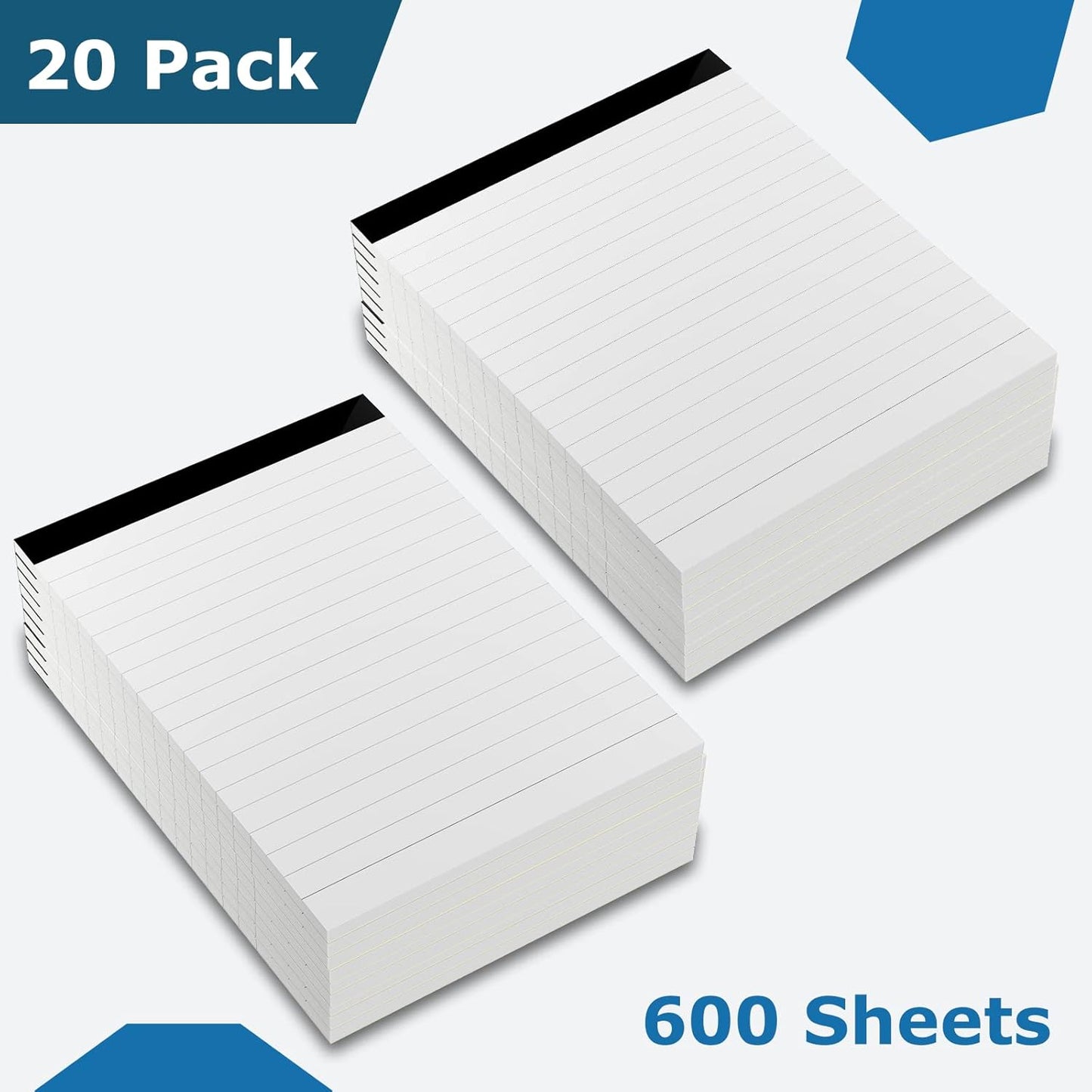 12 Pack Note Pads Refills 4 x 6 Inch Memo Pads Writing Pads, White Small Notepads Scratch Pads Mini Notepad with 30 Sheets Lined Paper in Each Pad