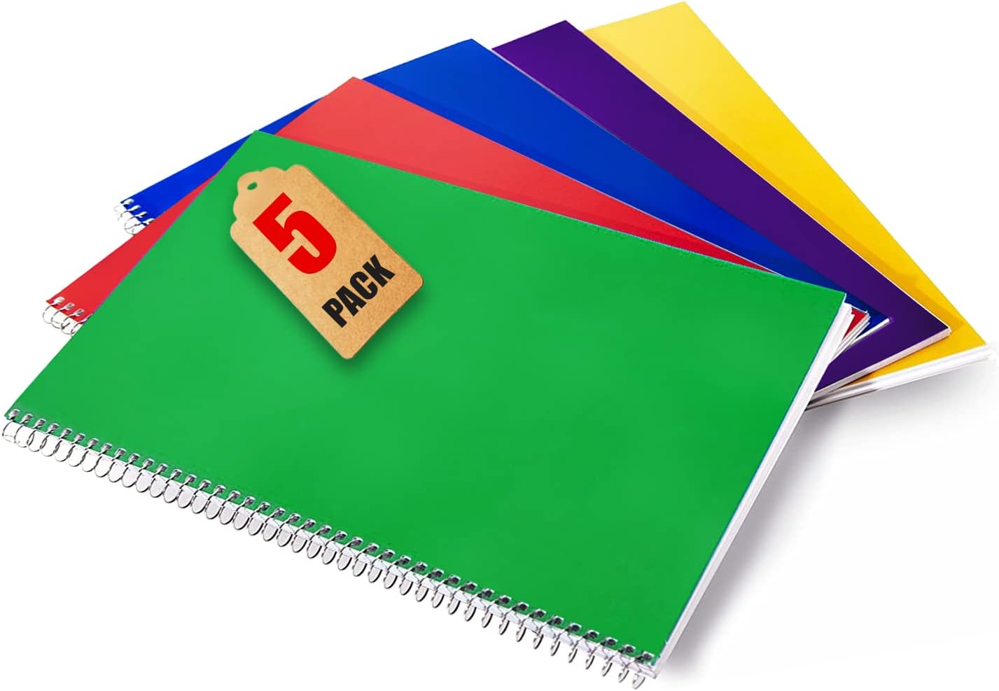1InTheOffice Small Spiral Notebook 4x6, Spiral Memo Pads, College Ruled, Small Notepads 4X6 inches, Assorted Colors, 50Sheets/Pad, 15 Pack