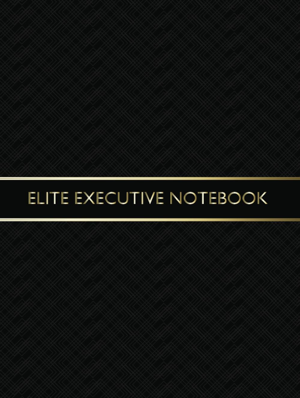 P5 Elite Executive Notebook, 8.25” x 11” (20.96 x 27.94 cm), 240 Pages, Black Hard Cover