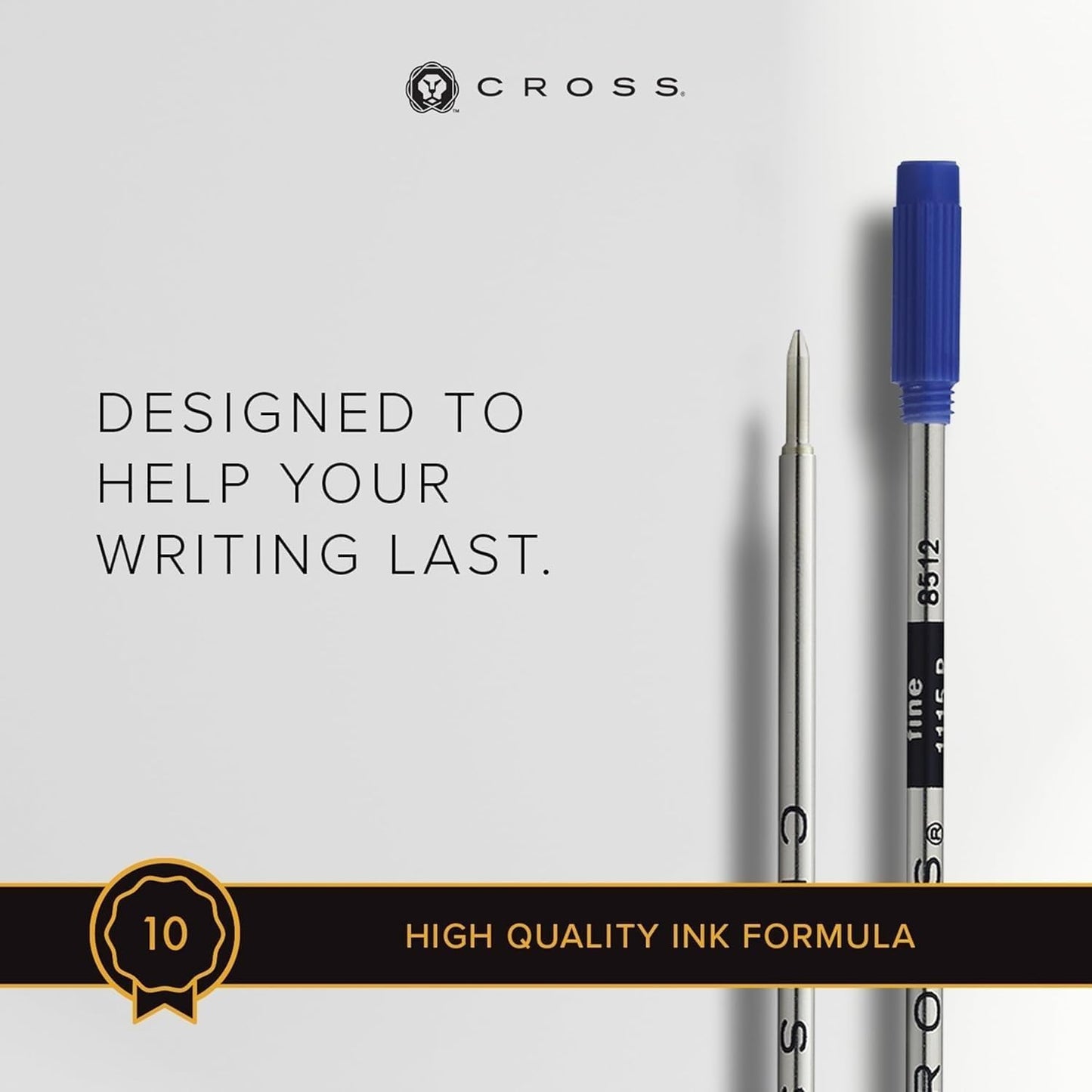 Cross Universal Ballpoint Pen Refill, Fine Point, Black, 1-Pack (8514)