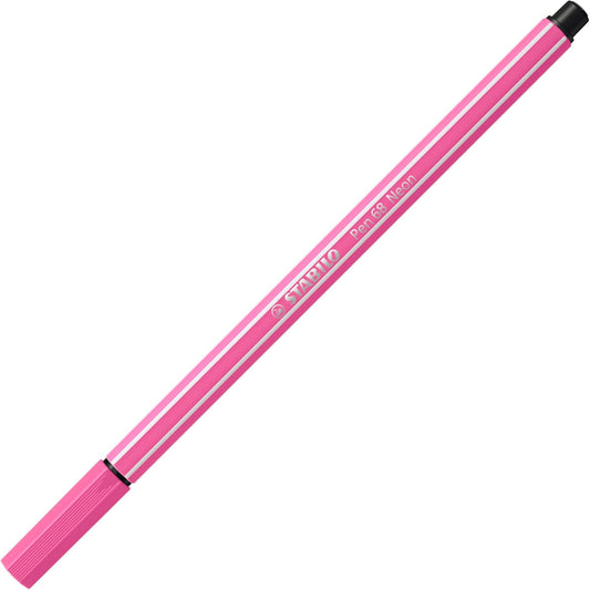 STABILO Premium Felt Tip Pens & Fineliner Pen 68 Point 88 - Shades of Pink - Pack of 8