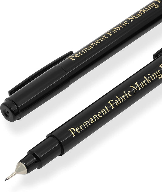 Dritz 3087 The Fine Line Permanent Fabric Marker, Black, 8.5 x 2.88 x 0.38
