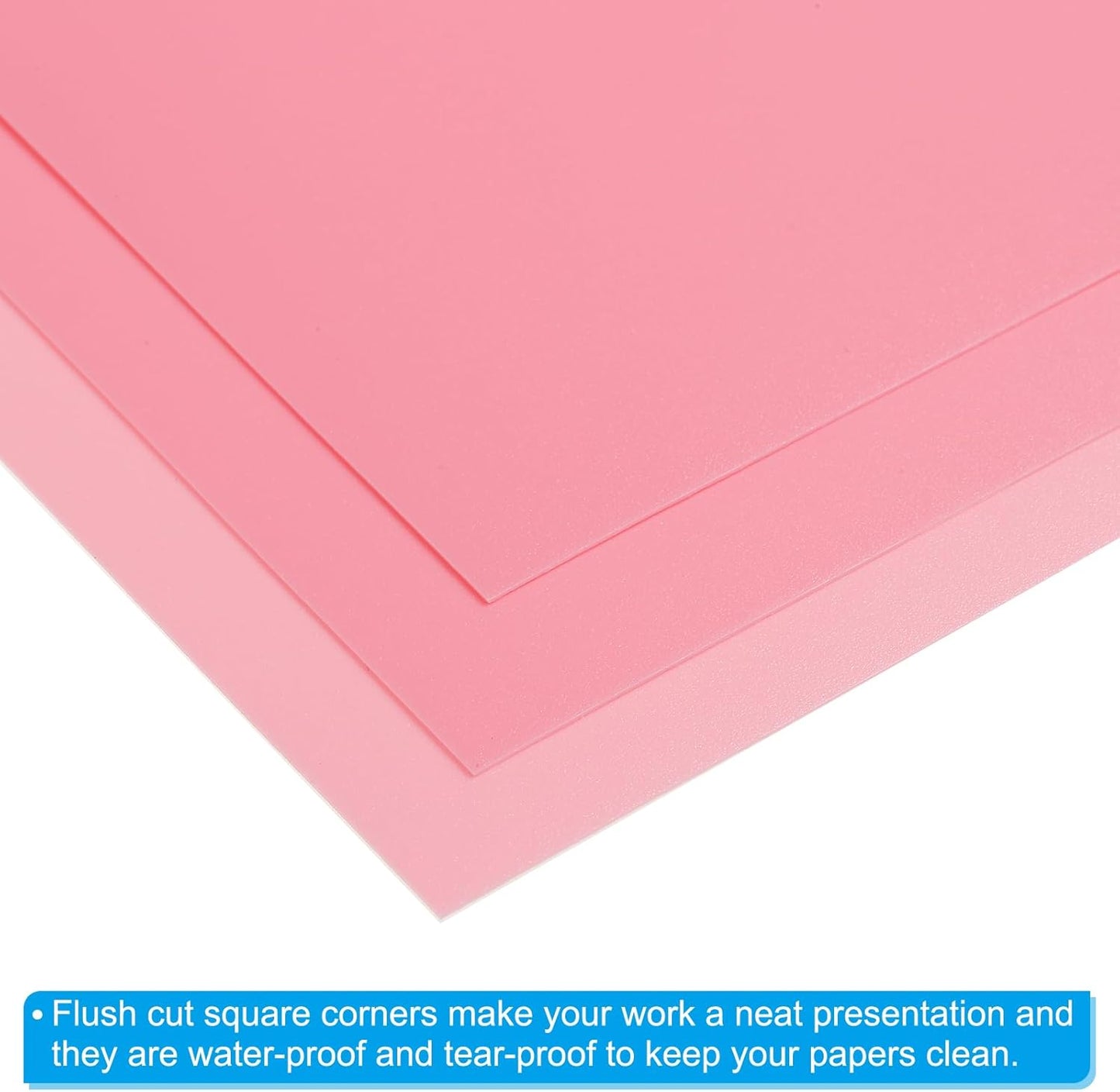 PATIKIL 20 Mil Clear PVC Binding Covers, 10 Pcs Front View Protector Un-Punched A4 Letter Size for Presentation, Report, Paper, Business Office Supply Document, Blue