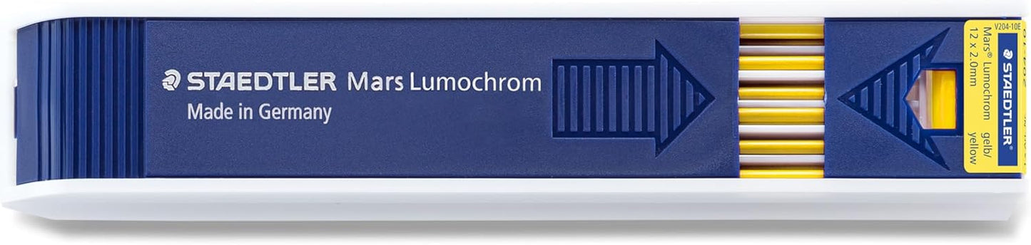 Staedtler Mars Lumochrom 204 - Case of 12 Drawing Leads 2 mm Assorted
