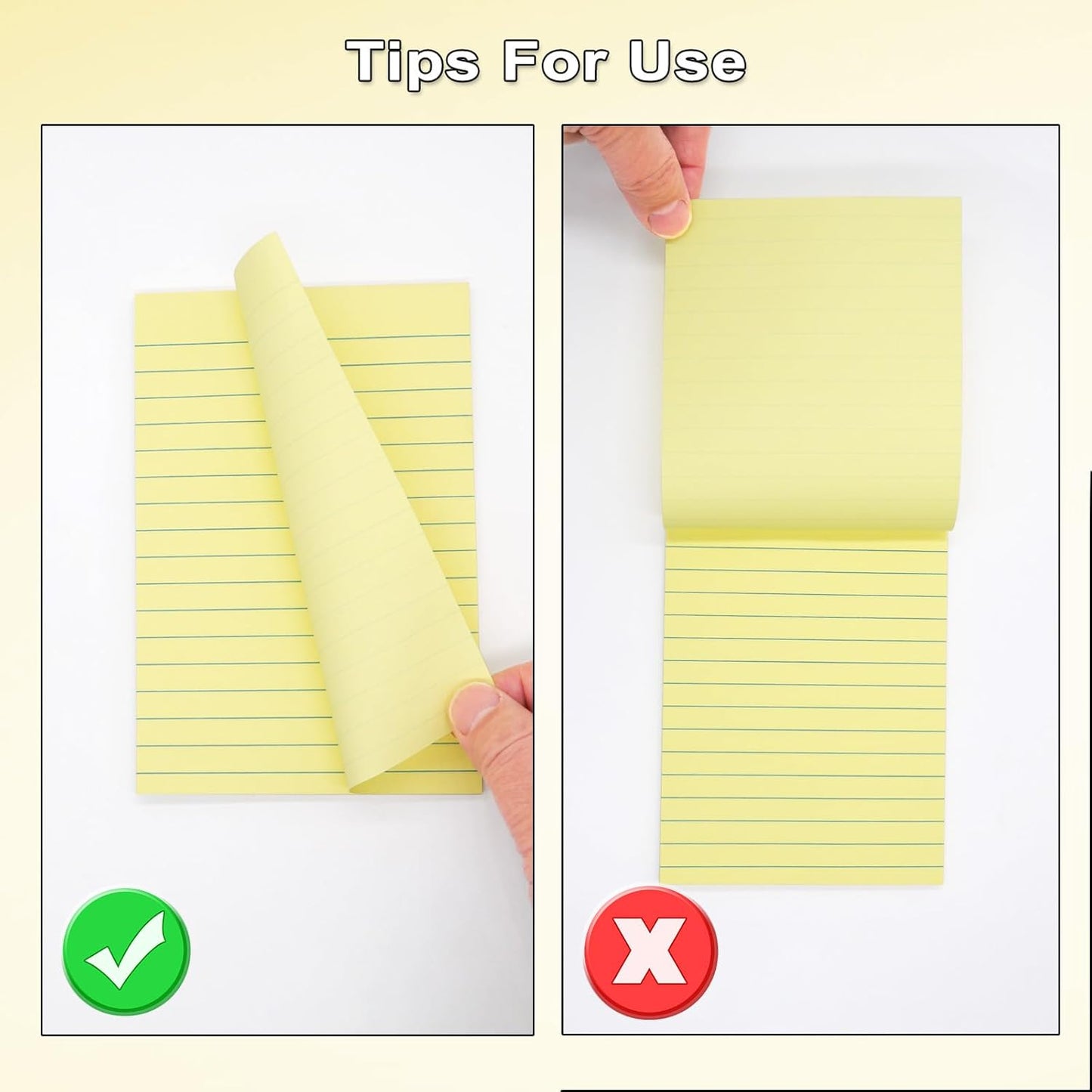9 Pack Lined Sticky Notes 4X6 in Post Sticky Notes with Lines, Large Ruled Post Sticky Colorful Super Sticking Power Memo Pads Strong Adhesive (Pink Themed)