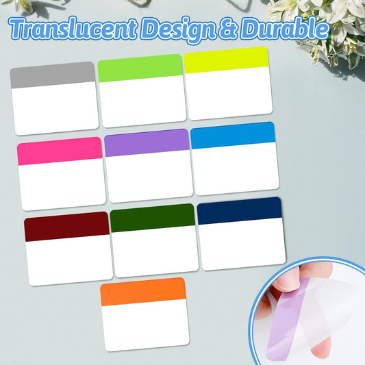 400 Pieces Sticky Tabs 2 Inch Index Tabs, Repositionable and Writable Colored Page Markers, Reading Tabs Self Adhesive Tape Flags for Notebooks, Binders and File Folders (20 Sets 10 Colors)