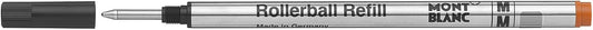 Montblanc Rollerball Refills (F) Mystery Black 105162 – Quick-Drying Pen Refills for Montblanc Rollerball and Fineliner Pens – 2 x Black Pen Cartridges
