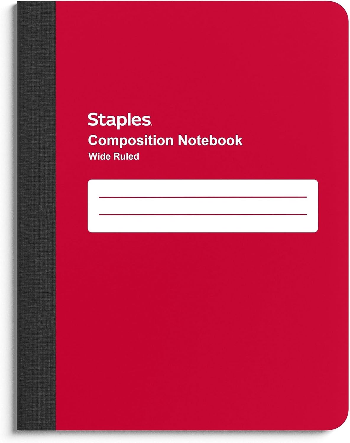 STAPLES Poly Composition Notebook, 9.75” x 7.5”, Wide Ruled, 70 Sheets, Assorted Colors
