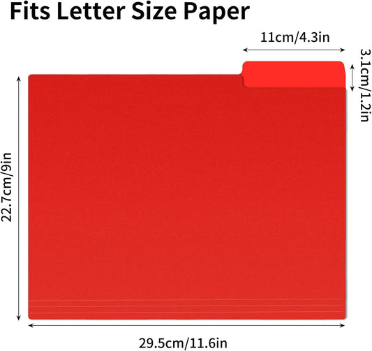 EOOUT 30pcs Colored File Folders, 9'' x 11.6'' Manilla Folders, Plastic File Folders, 3 Tab Poly Folder, 6 Colors with 40pcs Erasable Category Labels, for School and Office Supplies