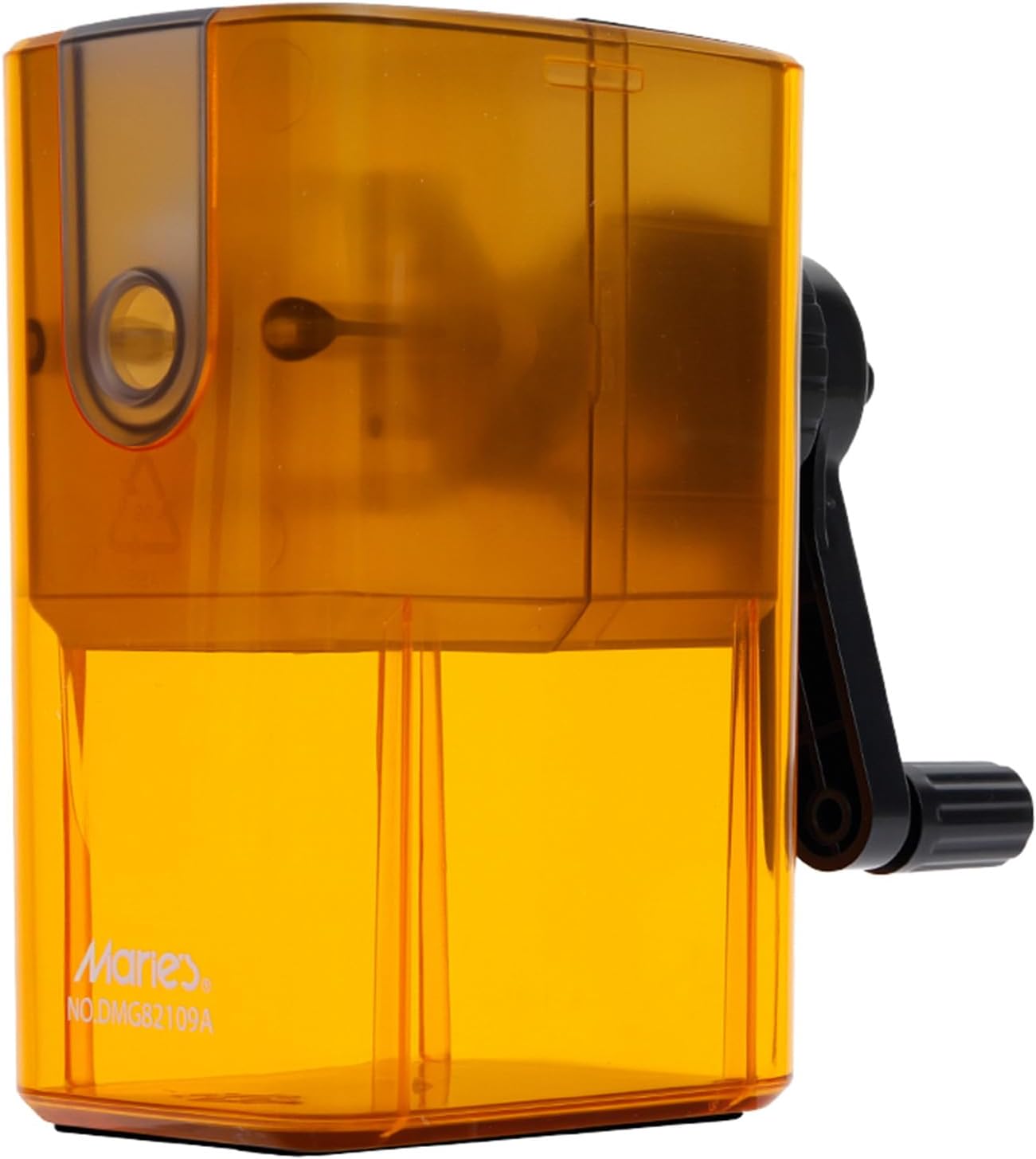 Marie's Long Point Manual Pencil Sharpener, 5-Level Adjustable Hand Crank Sharpener with Large Shavings Box for Art Sketching and Classroom, for Artists and Students