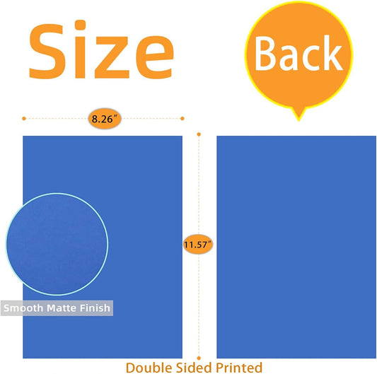 60 sheets Color Cardstock, 28 Assorted Colors 250 gsm A4 Size, Double Sided Printed Cardstock Paper, Premium Thick Card Stock for Card Making, Craft, Scrapbooking, Party Decors
