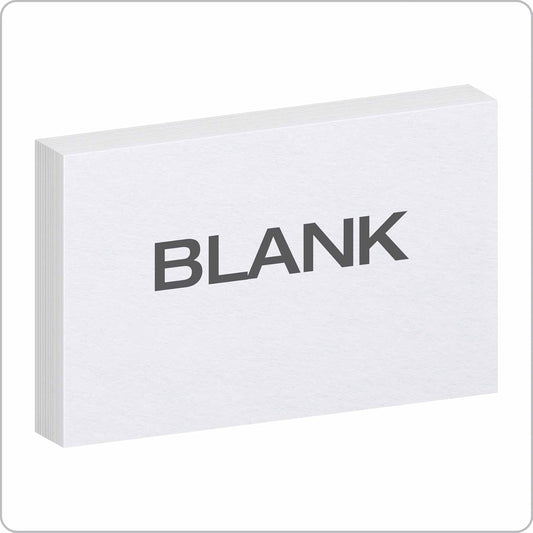 Oxford 50EE Blank Index Cards, 5" x 8", White, 500 Cards (5 Packs of 100) (50)