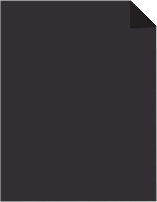 Astrobrights Color Cardstock, 65 lb Cover Weight, 8.5 x 11, Eclipse Black, 100/Pack