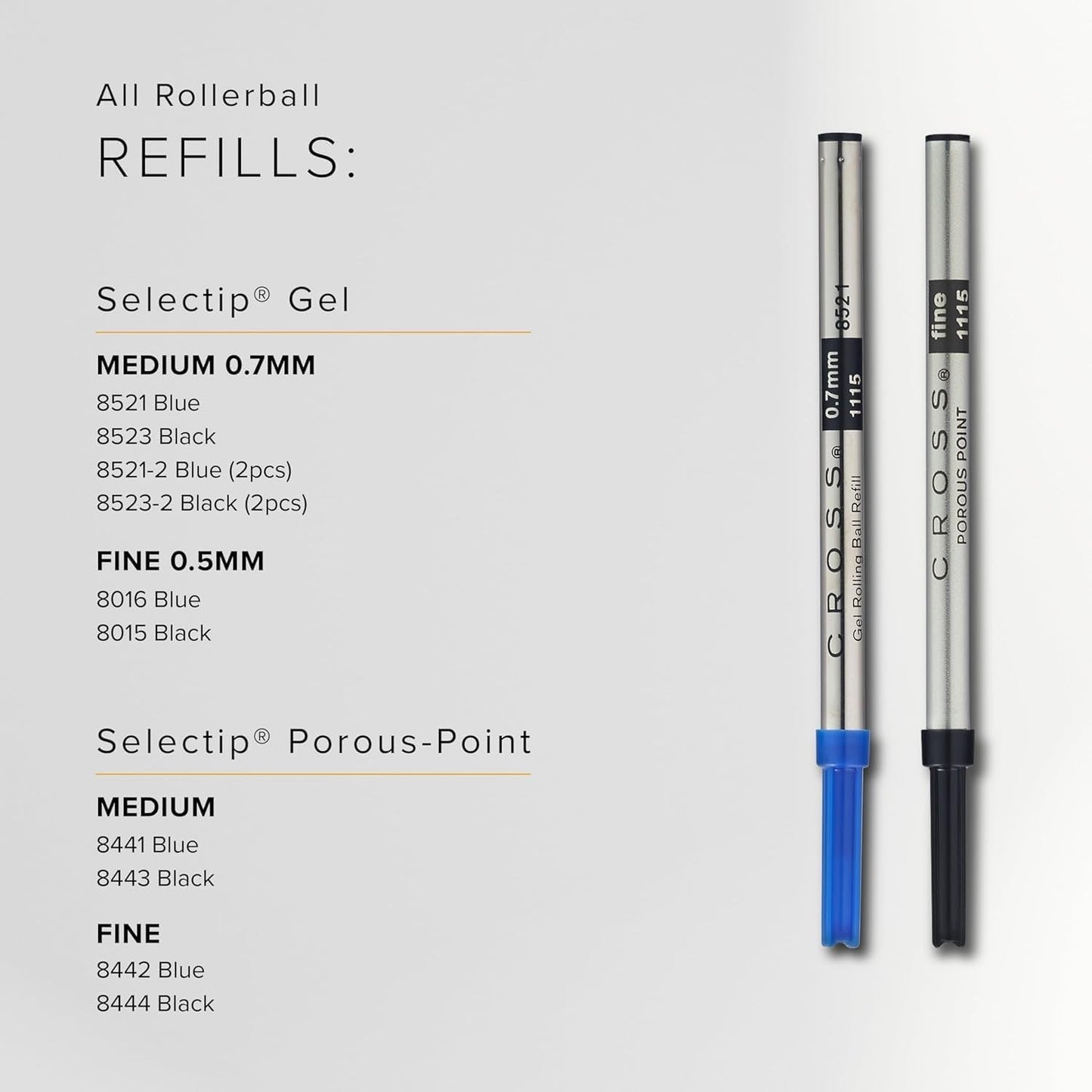 Cross Refill Dual Pack Blue Ink