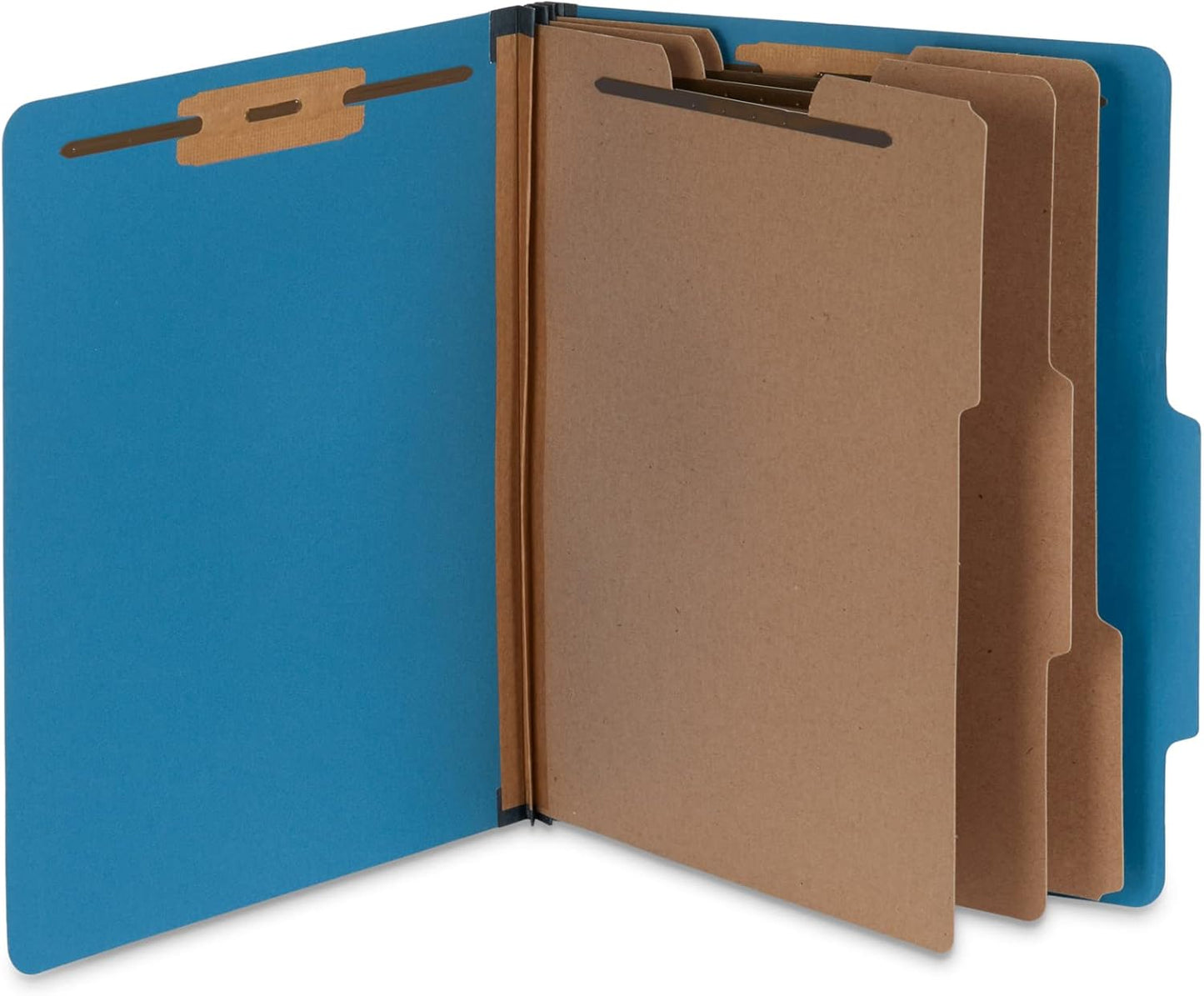 Blue Summit Supplies Dark Classification Folders, 3 Dividers, Letter Size with 2 Inch Tyvek Expansions, Use for Organizing Medical Records & Client Files, Great as Lease Folders, 10 Pack