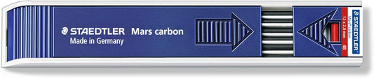 STAEDTLER Mars Carbon Lead, 2mm, 2B, 12 Lead (200-2B)