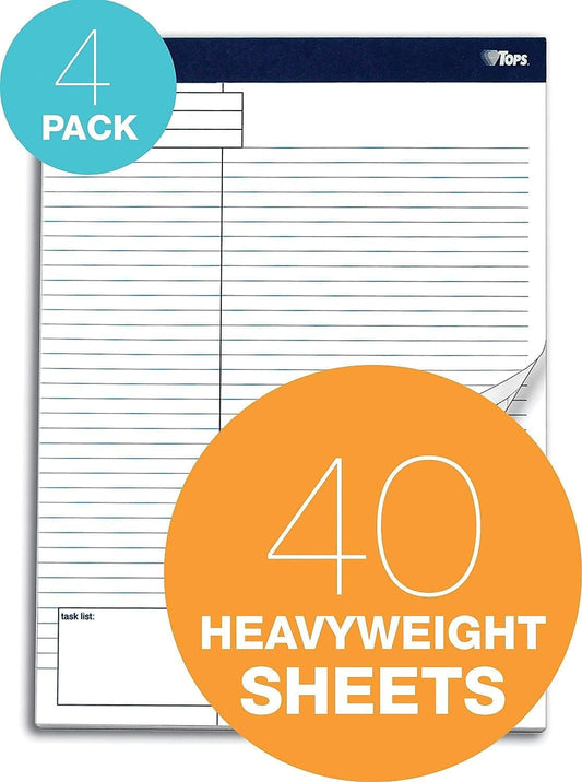 Tops Project Planning Pads 40 Sheets per Pad, 4 Pads per Pack
