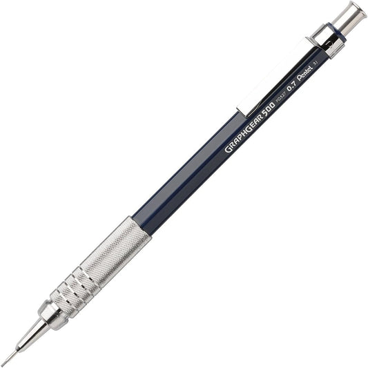 Pentel GraphGear 500 Automatic Drafting Pencil, 0.7mm, Blue, Pack of 6