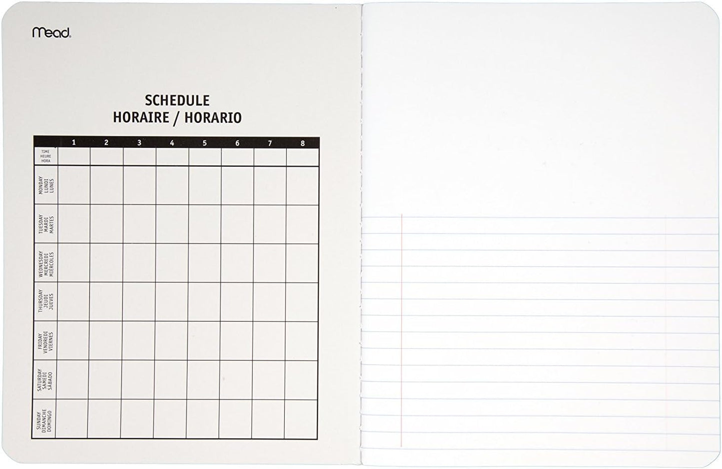 Mead Composition Books/Notebooks, Wide Ruled Paper, 100 Sheets, 9-3/4" x 7-1/2", 3 Pack (38063)