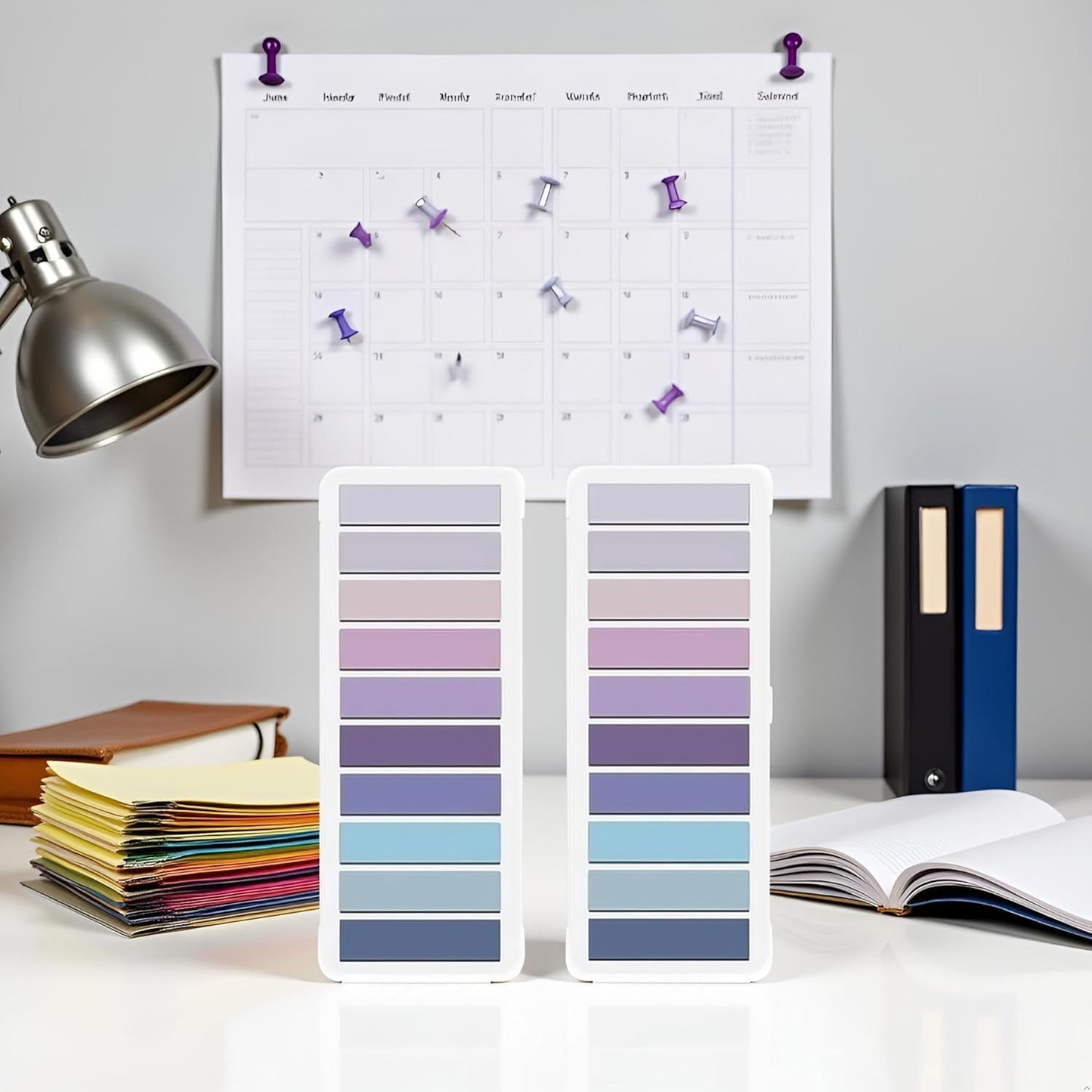 800 Pcs Purple Sticky Index Tabs, Page Markers Notes Tabs Writable and Repositionable Book Flags Tabs Strip Index Tabs for Page Marking Classify File