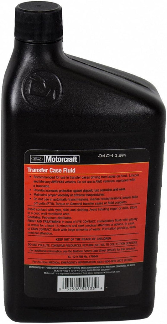 Ford Transfer Case Fluid - XL-12-1 Quart Bottle (for Select Models and Years of Ford, Lincoln, and Mercury Vehicles)