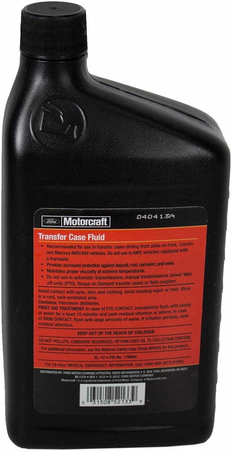 Ford Transfer Case Fluid - XL-12-1 Quart Bottle (for Select Models and Years of Ford, Lincoln, and Mercury Vehicles)